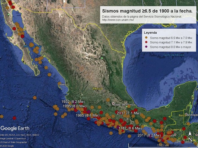 epicentro sismos México